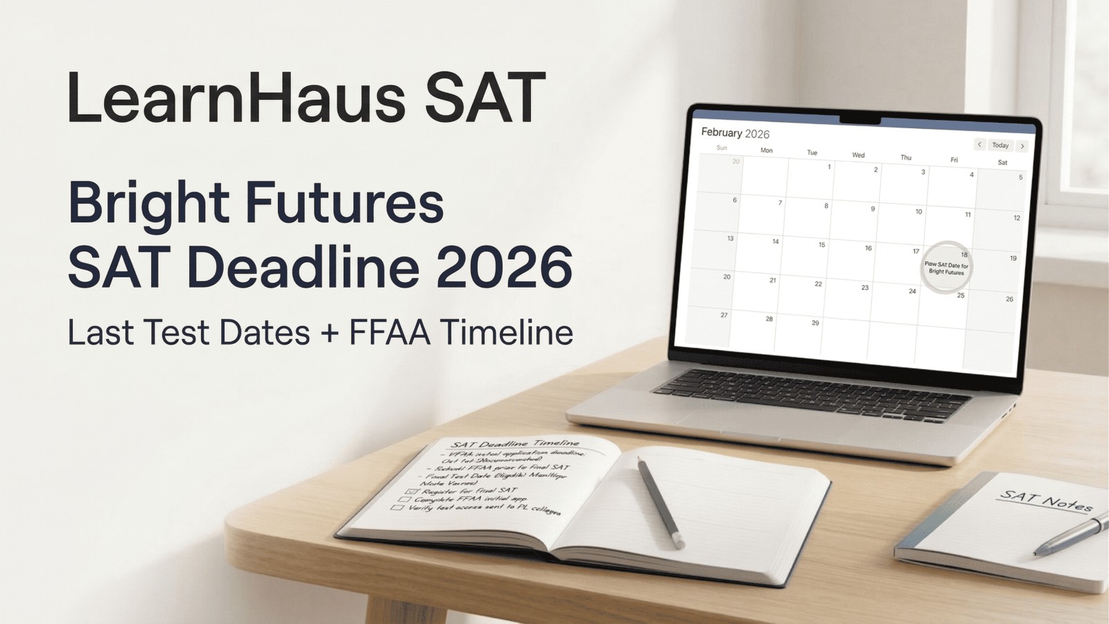 Last SAT for Bright Futures 2026: August 31 Deadline Guide cover image